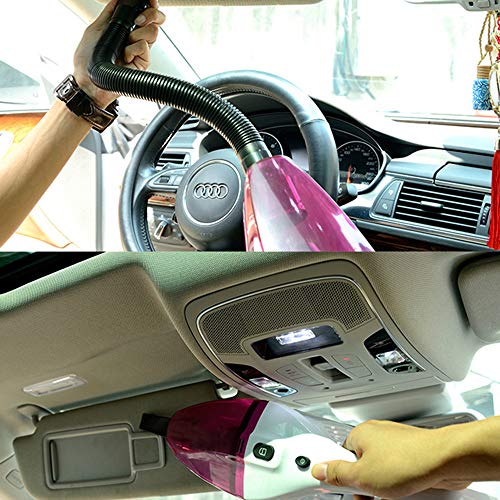 NOOX Handheld Hepa Car Vacuum Cleaner for Dust Small Sands,Leaves,Hair,Bread Crumbs,Dandruff 12v 120W with Cigarette Plug - Thumbnail 4
