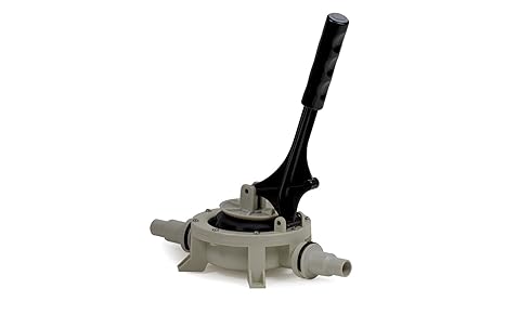 wellenshop Hand-Bilgenpumpe 0,4 Liter/Hub Grau Schwarz Bilgepumpe Wasserpumpe Lenzpumpe