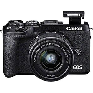 Canon EOS M6 Mark II systeemcamera behuizing, met lens EF-M 15-45 mm F3.5-6.3 IS STM Kit (32,5 megapixels, 7,5 cm (3,0…