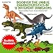 Exciting Dinosaur Toys for Boys & Girls 12-Pack - 7 Inch Large Educational Realistic Dinosaurs Toy Plastic Action Figures for Toddlers - Safe Jurassic T-Rex Figurines Playset for Kids - Great Present