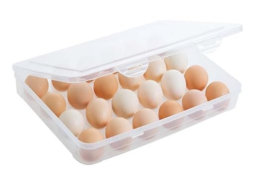 Spicy Meow Huevo Bandeja con Tapa Huevos almacenar 24 Rejilla ...