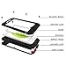 iPhone 6S Case,Gorilla Glass Luxury Aluminum Alloy Protective Metal Extreme Shockproof Military Bumper Heavy Duty Cover Shell Case Skin Protector for Apple iPhone 6 6S (Black)