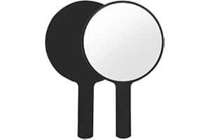 Portable Hand Mirror, Handheld Mirror with Handle, Compact Round Pocket Cosmetic Mirror, Anti Fog Non Distorting Single Sided