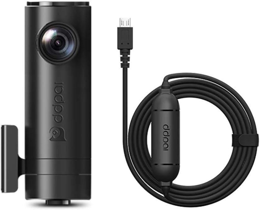 DDPAI Mini2P Car Dash Camera, Distortionless 2K Ultra HD 1440P, Wide Dynamic Range, 140° Wide Angle Lens, G-Sensor, WiFi, 24H Parking Monitor, Upto 128GB (Camera + Hardwire Kit)