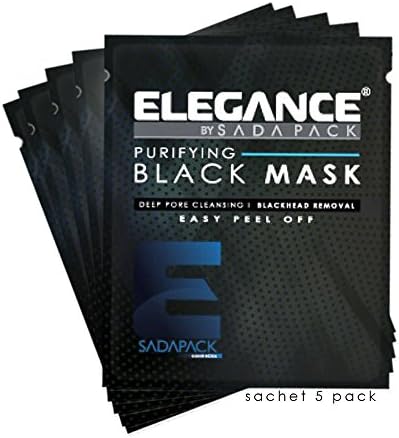 Black Peel-Off Facial Mask Sachets - 5 Pack (30ml Each)