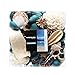 Qingbei Rina Summer Potpourri,Ocean Scent Potpourri Dried Flower,Blue Decorative Bowl Vase Filler, Home Fragrance Sachet, Beach Coastal Breeze Decor,9.8 Oz