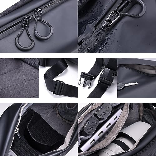 ULANZI Camera Shoulder Bag Photography Travel Messenger Portable Travel Bag Accessories Stylish Crossbody DSLR Sling Bag Compatible with Sony Canon etc -Black