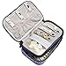 Teamoy Jewelry Travel Case Organizer - Small Storage Bag for Necklace, Earrings, Rings, Watch, Purple Dots