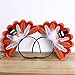 UNOMOR 2 PCS Handmade Turkey Headband for Thanksgiving Day, Turkey Trot, Family Party Costume Accessories