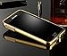 Galaxy Note Case, Ranyi [Shockproof] [Fashion] Luxury Mirror Acrylic Back Cover + Metal Aluminum Frame Case for Samsung Galaxy Note 1st Generation I717, N7000, I9220 [gift] (gold)