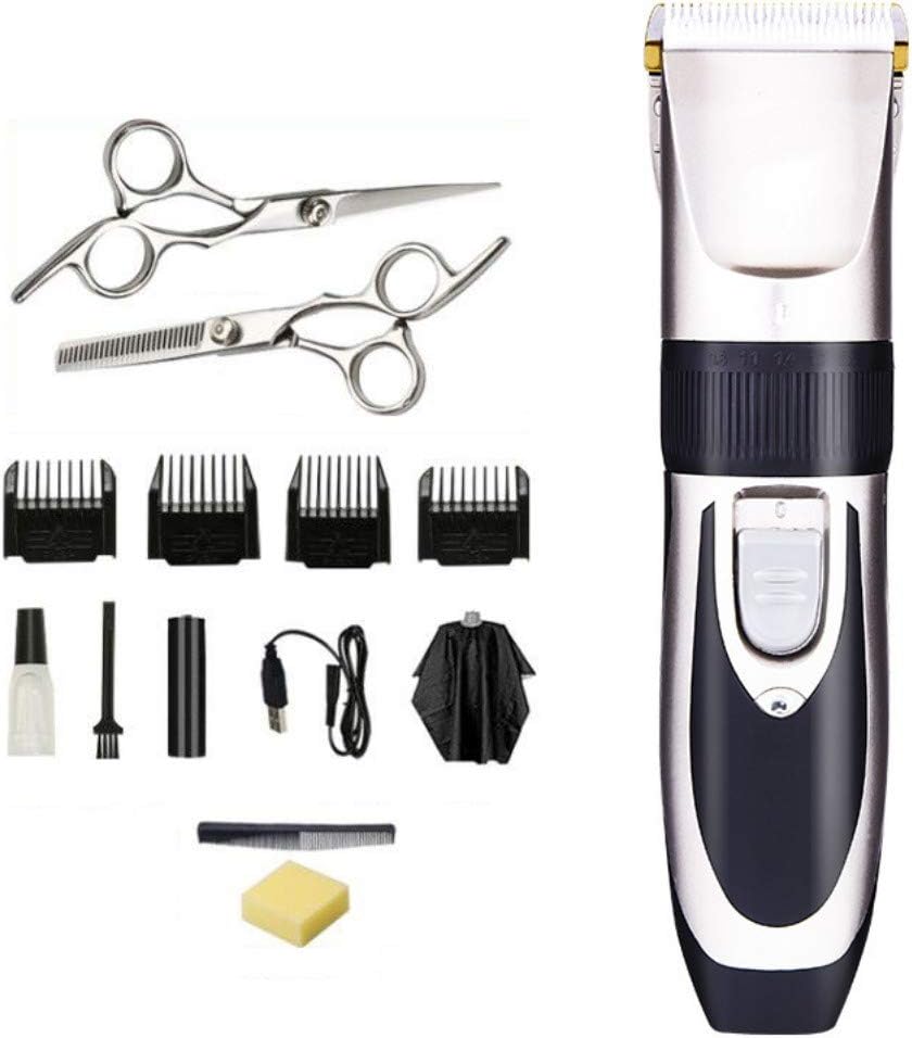 Hair Clipper Cordless Clippers Hair Trimmer Beard Shaver Electric Haircut Kit Ceramic Blade for Men and Family Use USB charging