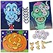 JOYIN Halloween Party Supplies Pin The Nose on Pumpkin, Pin The Eye on Zombie, Pin The Mouth on Vampire Fun Halloween Game Packs (Glue Stick Included)
