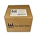 (12 Pack) 2 oz. Cobalt Boston Round with Black Glass Dropper