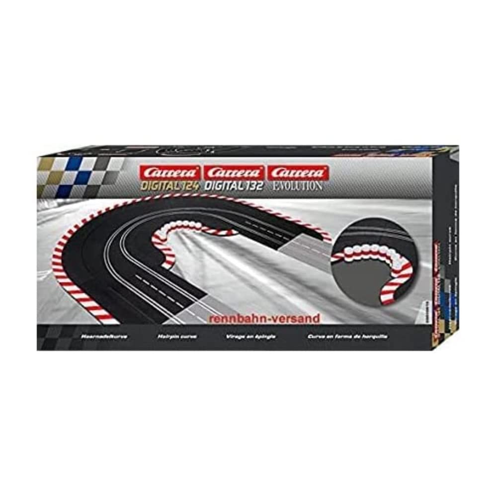Carrera Digital 132, Digital 124, Evolution 20020613 Hairpin Curve Slot Car Track Accessory, Pre Painted