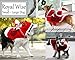 royalwise RW03-RD-XL Royal Wise Running Santa Christmas Pet Costumes, Apparel Party Dressing Up Clothing for Dogs Cats Clothes Pet Outfit, Red, X-Large