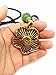 QTMY Diamond Beaded Boho Pendant Long Necklace Jewelry for Women (Flowers)