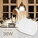 LOHAS Super Bright Light Bulbs, 250-300W Equivalent, 3400LM E26 Garage LED Bulb, 3000K Soft White, 30 Watt High Lumen LED Bulb, w/E39 Adapter for Commercial Warehouse Workshop Factory Backyard, 2 Pack