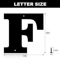 12 Inch Metal House Numbers, House Address Letters