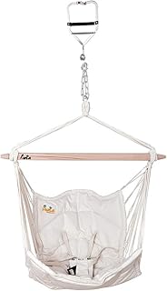 Lola Babyhängematte Bella Chica Natur ÖKO TEX mit Door Clamp und Liana Verlängerungskette