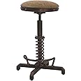 Topower Industrial Retro Vintage Farm PU Seat Tractor Stool Kitchen Swivel Height Adjustable bar Stool Copper
