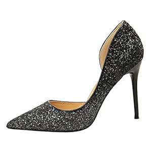 Owen Moll Women Pumps, Sexy Side Cut-Outs Shallow Thin