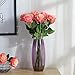 JUSTOYOU 10pcs Artificial Rose Silk Flower Blossom Bridal Bouquet Home Wedding Decor(Gradient Pink)