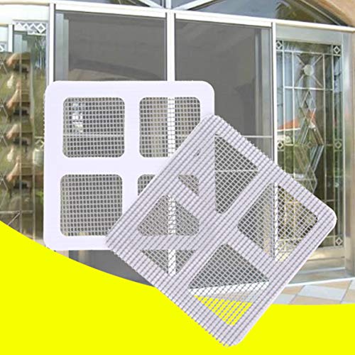 MqbY Door and Window Screen 24Pcs/Set Anti-Insect Fly Door Window Anti Mosquito Screen Net Mesh Repair Tape Patch Adhesive Stickers for Home Office