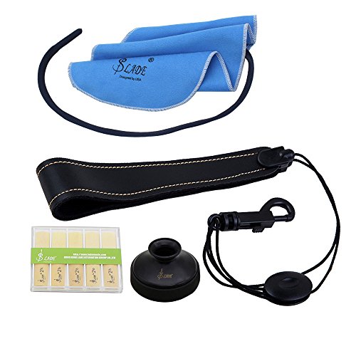 image for Mowind 4-in-1 Alto Saxophone Sax Accessory Kit Belt Cleaning Cloth Bam