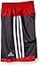 adidas Boys' Little Athletic Short, Mercury Grey/Red, 7X