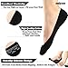 No Show Socks Women Non Slip Ultra Low Cut Liner Socks Women's Thin Casual Cotton Loafer Socks for Flats Boat 3 Pairs (One Size,Black)