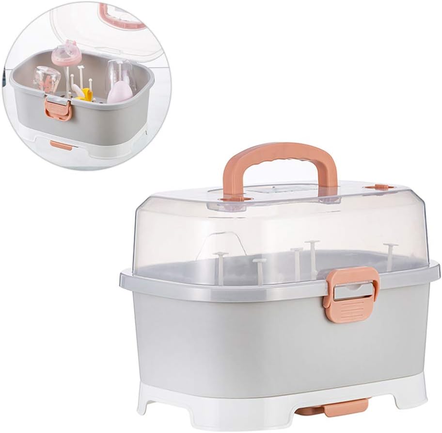 Baby Bottle Drying Rack Bottle Storage Box Dish Drying Rack with Drain Board Kitchen Plate Cup Dish Drying Rack Tray Dish Drainer - Image 5