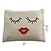 Cosmetic Makeup Bag - TWO PACK - Case for Make Up - Trend Clutch (Contains my face/lips and lashes)