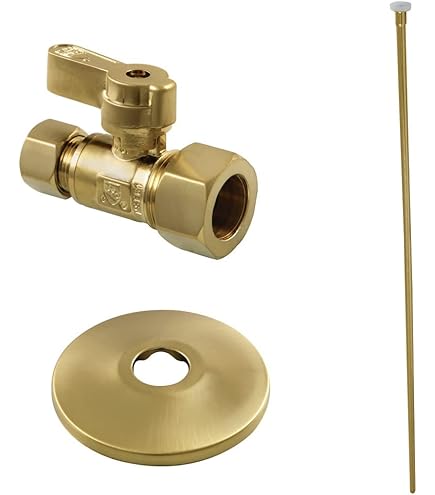 Traditional Plumbing Sink Trim Kit With P-Trap And Overflow Drain, Polished Brass, 1