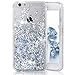 iPhone 6 Case, iPhone 6S Case, Crazy Panda® Luxury Bling Glitter Sparkle Hybrid Bumper Case Liquid Infused with Glitter and Stars for iPhone 6/iPhone 6S Obtained Test Report - Silver Diamonds