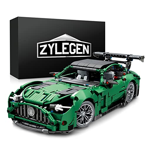 Zylegen Race Car Building Kit,Moc Super Car Building Block Set and