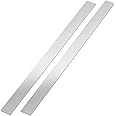 2 Pcs Stainless Steel Trim Strips 304 Brushed Stainless Steel Metal Finishing Sheet Metal Gap Strip Filler Trim for Kitchen Tools(1.5 x 30 Inch,Silver)