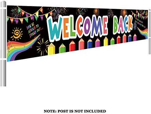 Large Welcome Back Banner Classroom Pennants First Day Of School