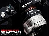 JFOTO Techart Auto Focus Lens Adapter 3rd Designed for Contax G Lens to Sony E NEX A7III, a7RIII, a9, a7RII, a7M2, a7M3, a7II, a7S, a7R, a7, a6500, a6300