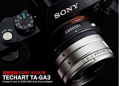 JFOTO Techart Auto Focus Lens Adapter 3rd Designed for Contax G Lens to Sony E NEX A7III, a7RIII, a9, a7RII, a7M2, a7M3, a7II, a7S, a7R, a7, a6500, a6300