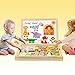 Diwenhouse Toddler Puzzles Wooden Magnetic Board, Kids Toys Educational Travel Puzzle Games Double Sided Drawing Easel for Boys and Girls (Forest)