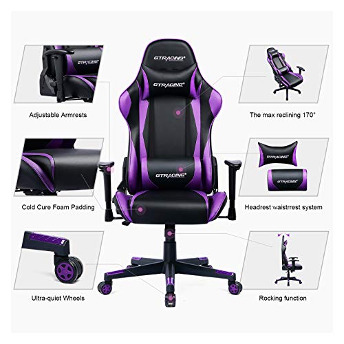 GTRACING Gaming Chair Racing Office Computer Game Desk Chair Ergonomic