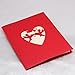 IShareCards Handmade 3D Pop Up Greeting Card Cupids Heart
