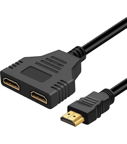 Splitter HDMI 1 In 2 Out 1080P | Duplica Il Segnale Su Due TV, Compatto E Con Cavo Da 30 Cm