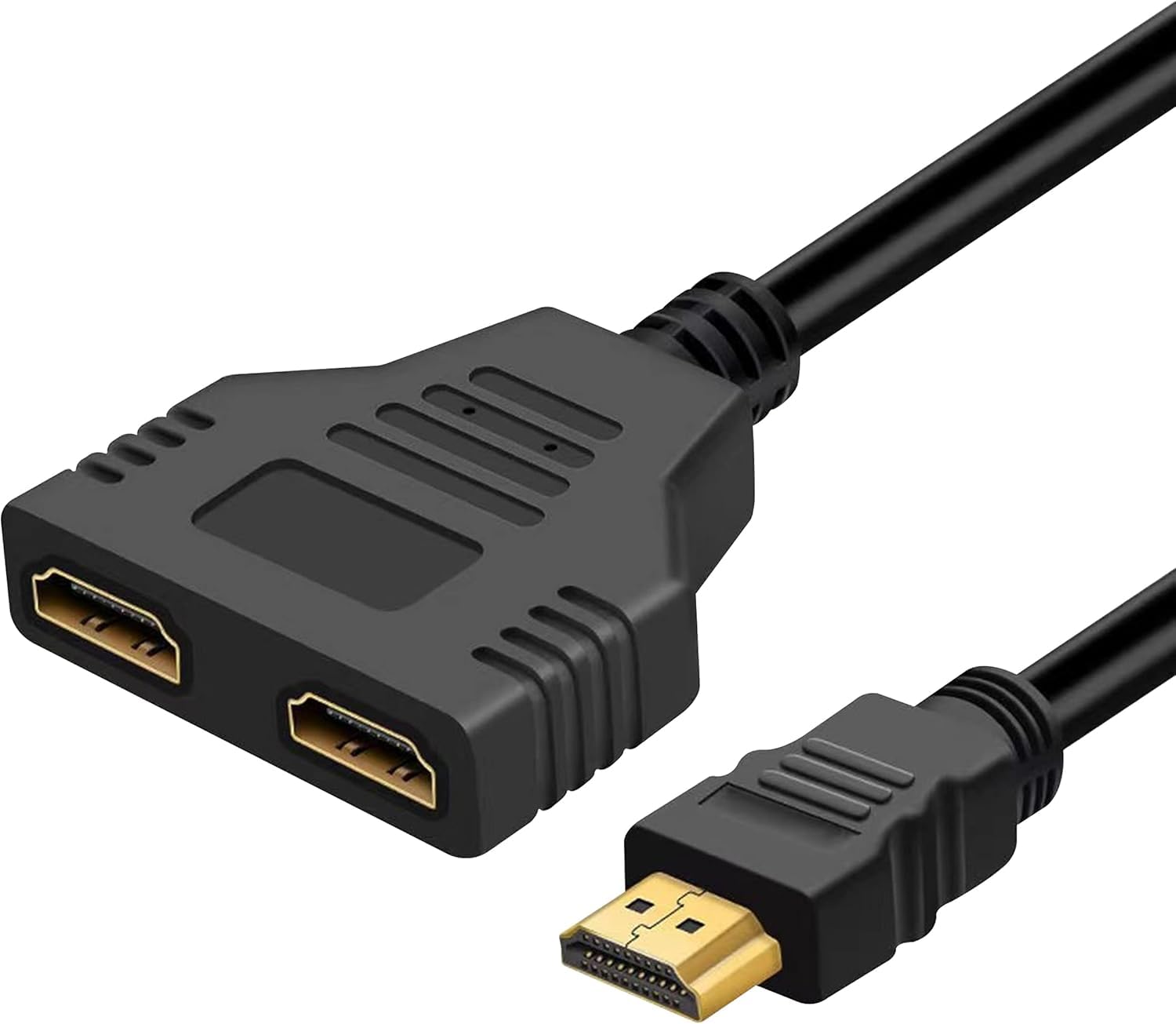 1080P HDMI Male to Dual Female 1 to 2 Way Splitter Cable Adaptor Convert For HDTV Branded Master Cables