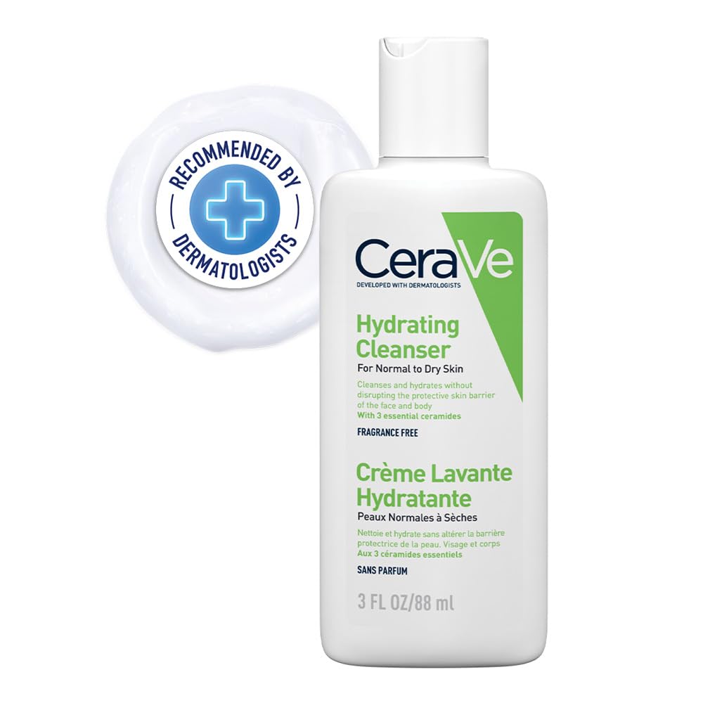 CeraVe Travel Size Hydrating Cleanser for Normal to Dry Skin 88ml