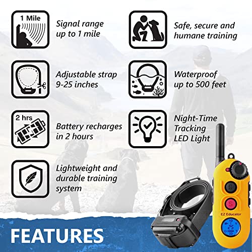 ECollar Educator EZ9001/2 Mile Remote Waterproof Dog Trainer