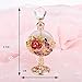YUFENG Clear Vintage Rose Perfume Bottle Jeweled Crystal Empty Refillable Wedding Decor Bottle
