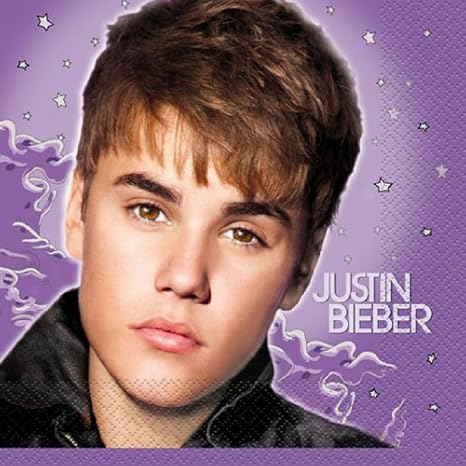16 X Justin Bieber Papier Servietten Amazon De Kuche Haushalt