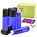 Pack of 6, 10ml Cobalt Blue Glass Roll On Bottles With Stainless Steel Roller Ball for Essential Oil, Aromatherapy by Mavogel- 3 Extra Stainless Steel ball and 1 Essential Oils Opener Included
