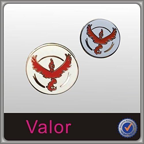 Jellybean Pokemon Go Badge Enamel Pin Team VALOR lapel pin hat badge Mums, Dads, Kids